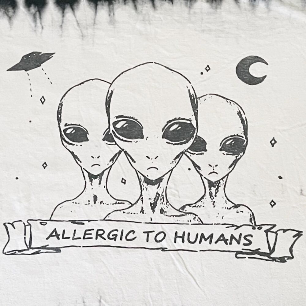 Unbranded Men's White and Black T-shirt